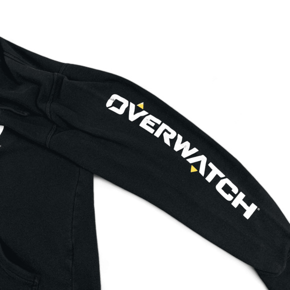 Overwatch Sweater Adult MEDIUM Black Hoodie Pullover Blizzard Jinx J!nx Game - Picture 5 of 7
